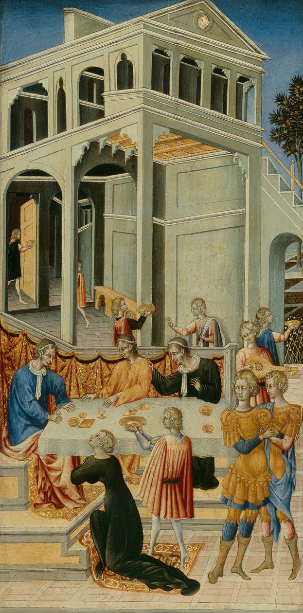 Salome pyytää Herodekselta Pyhän Johannes Kastajan päätä, 145560. tekijältä Giovanni di Paolo