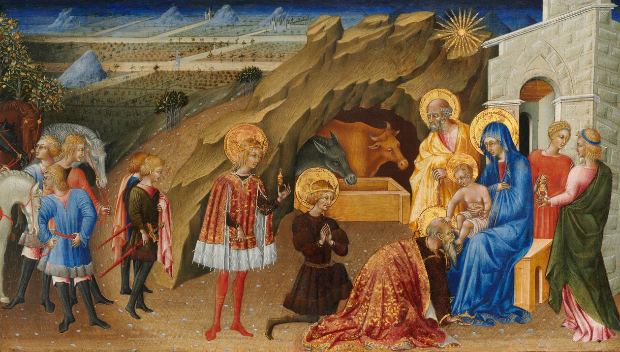 The Adoration of the Magi, n. 1450. tekijältä Giovanni di Paolo