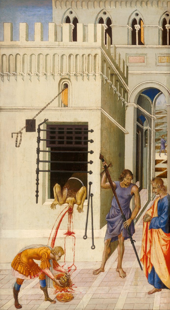 Johannes Kastajan mestaaminen tekijältä Giovanni di Paolo