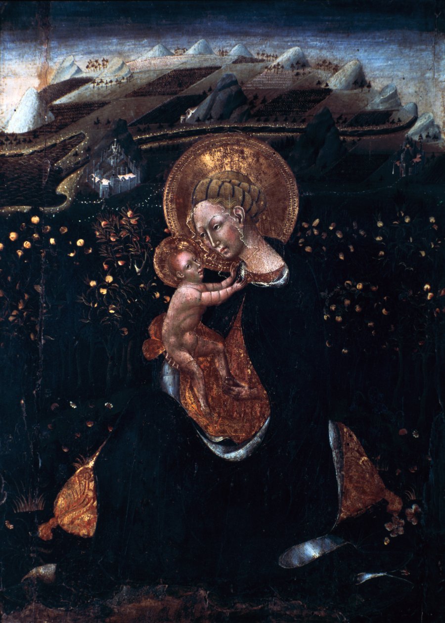 Nöyryyden neitsyt, 1400-luku tekijältä Giovanni di Paolo