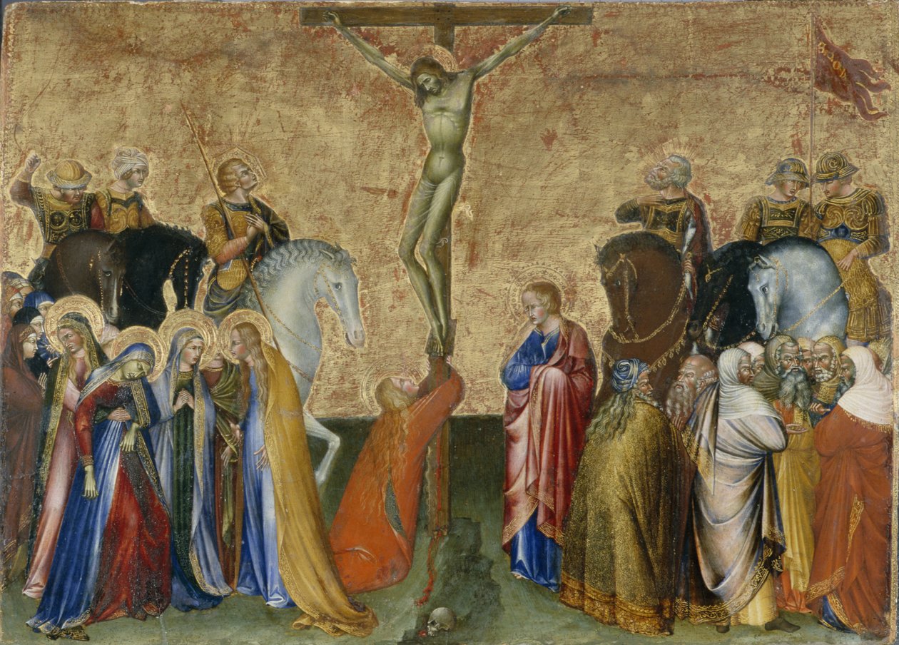Kristuksen ristiinnaulitseminen, n. 1426 (tempera poppelipuulla) tekijältä Giovanni di Paolo di Grazia