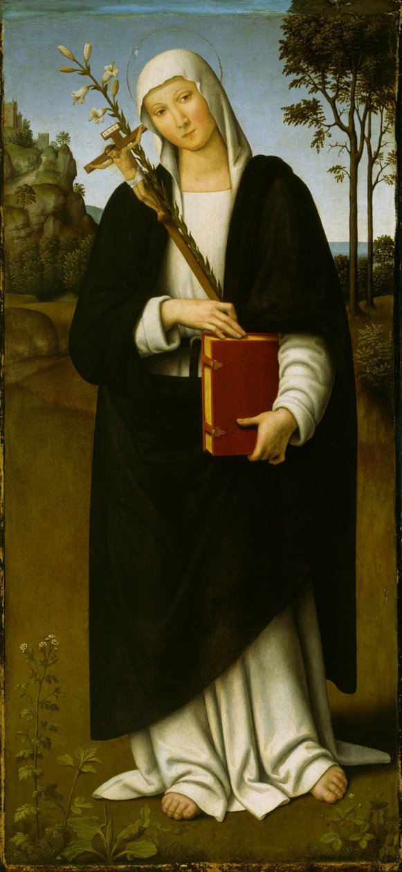 Pyhä Katariina Sienalainen tekijältä Giovanni di Pietro (c.1450 1529)