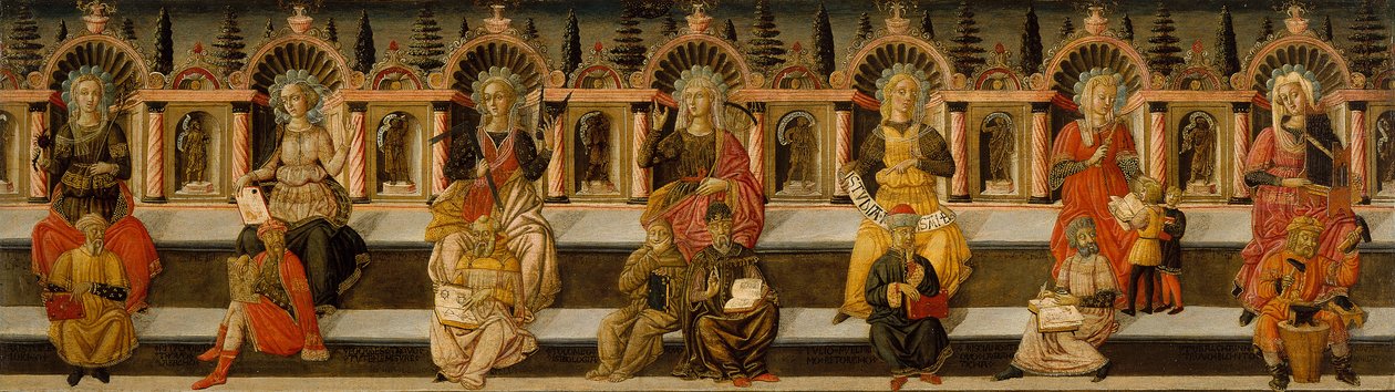 Seitsemän vapaata taidetta tekijältä Giovanni di Ser Giovanni,