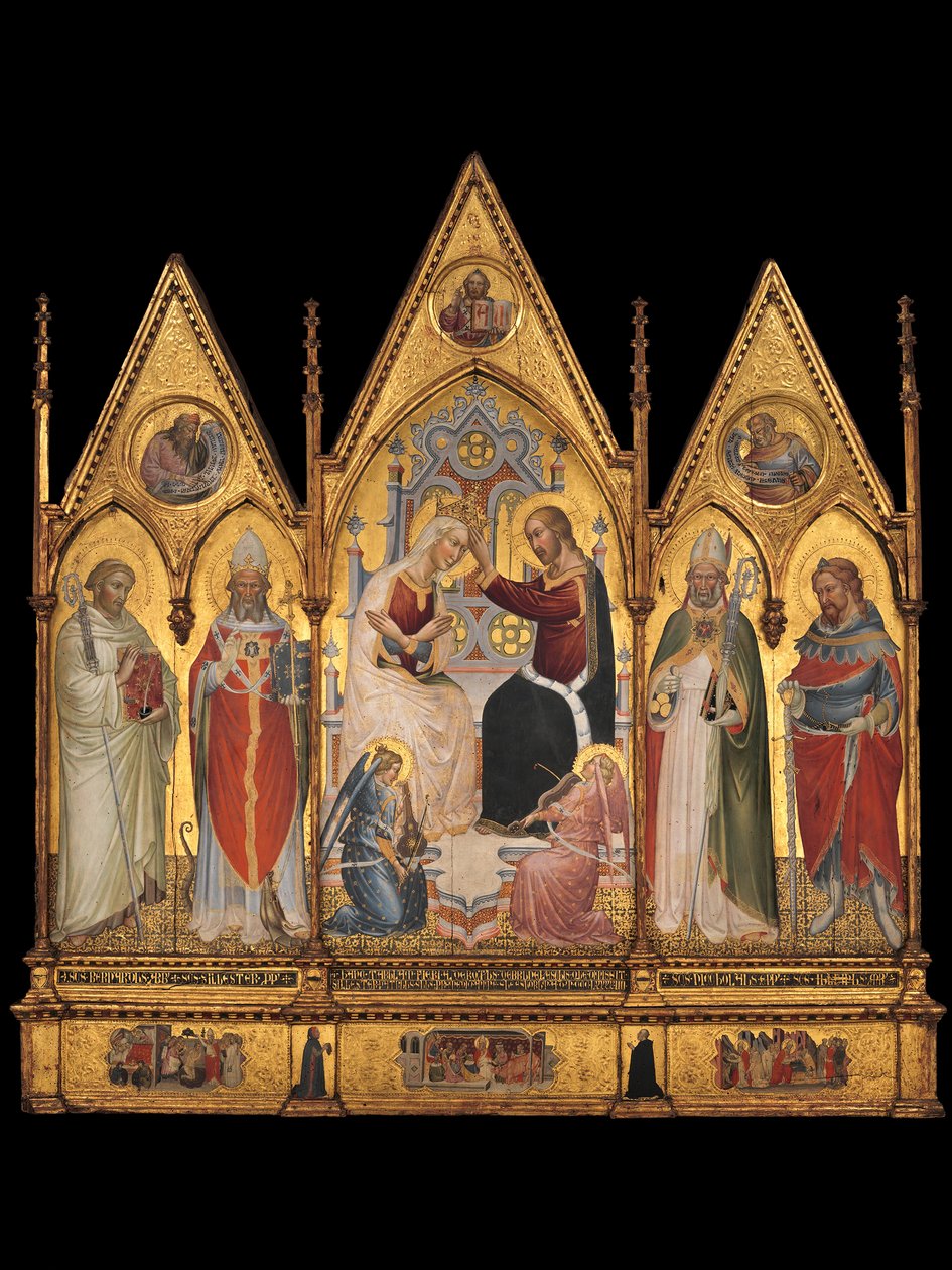 Neitsyen ja pyhien kruunaus, 1394. tekijältä Giovanni di Tano Fei