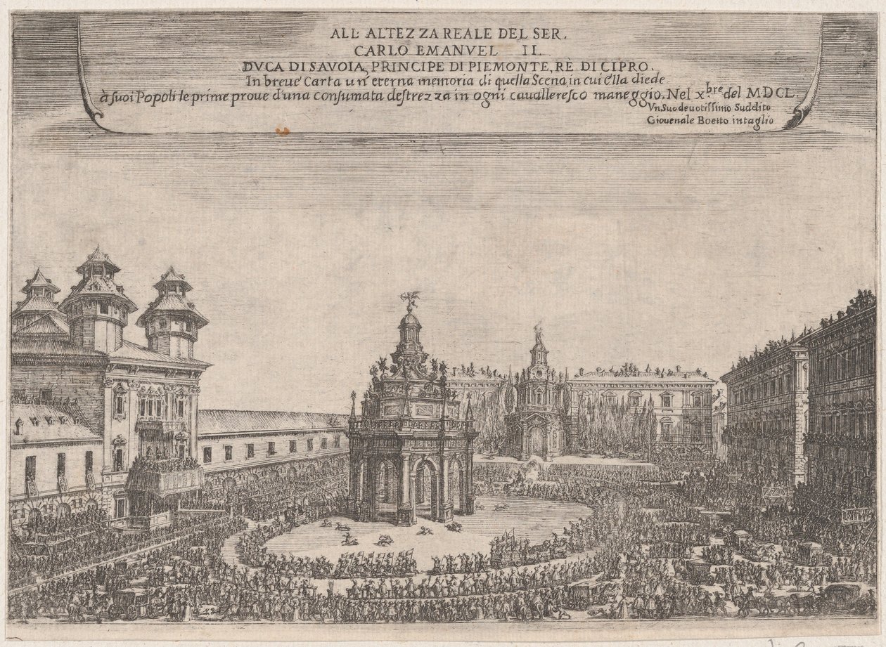 Festivaali Torinossa, lokakuussa 1650, 1650. tekijältä Giovenale Boetto