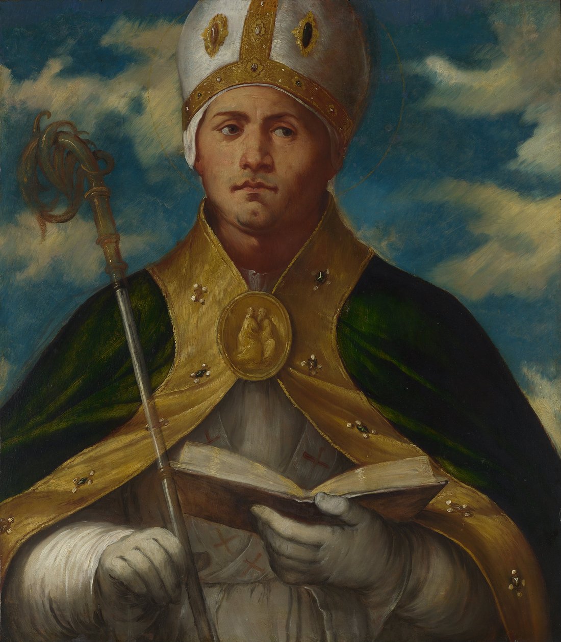 Saint Gaudioso tekijältä Girolamo Romanino