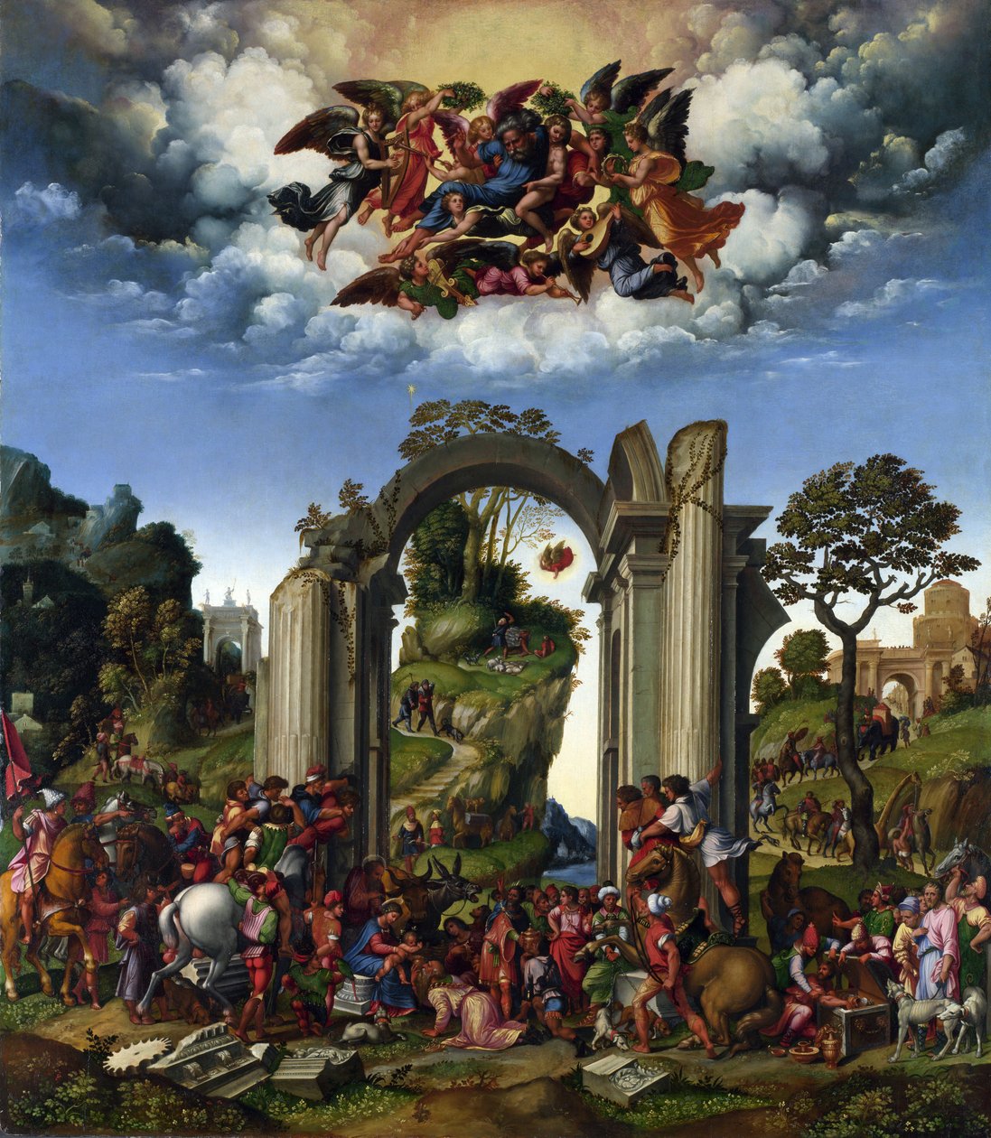 Maagien palvonta tekijältä Girolamo da Treviso the Younger
