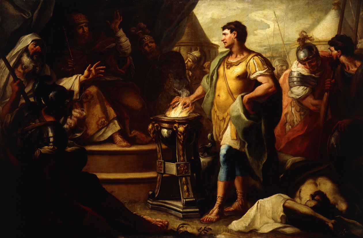 Mucius Scaevola tekijältä Girolamo Brusaferro