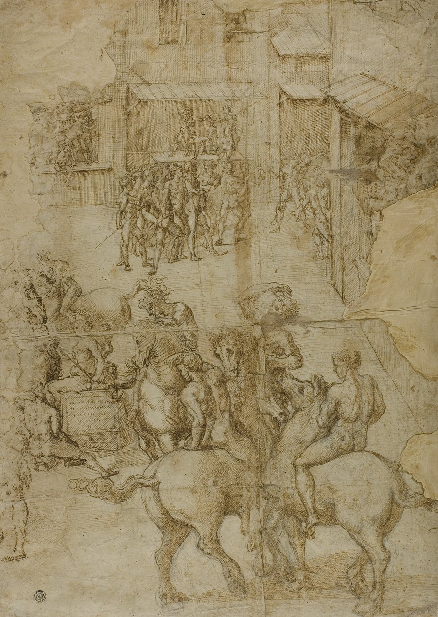 Mytologinen näytelmä, 1528-29 tekijältä Girolamo Genga