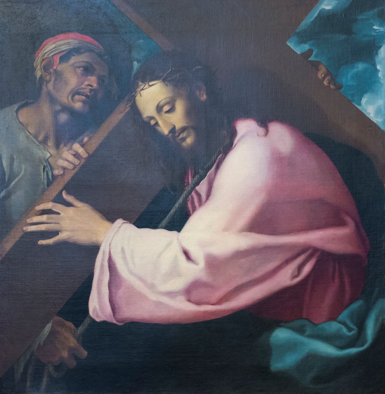 Kristus kantaa ristiä tekijältä Girolamo Muziano