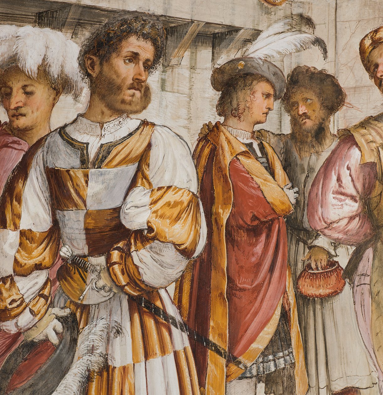 Keskilaivo, viides eteläjänne, Kristus Pilatuksen edessä, Girolamo Romanino tekijältä Girolamo Romanino