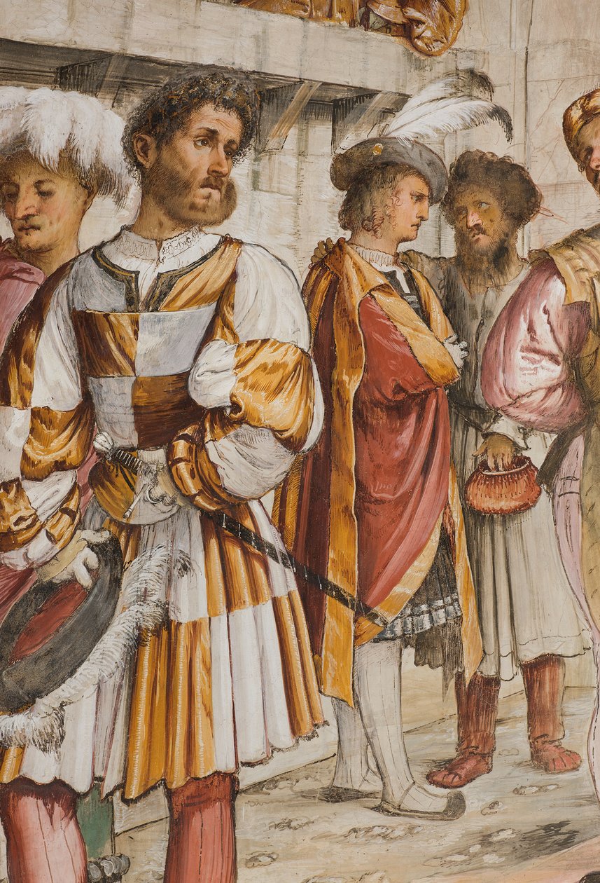 Keskilaivo, viides eteläjänne, Kristus Pilatuksen edessä, Girolamo Romanino tekijältä Girolamo Romanino
