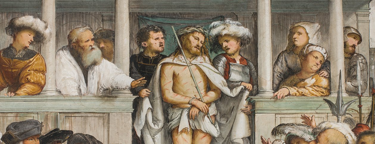 Keskilaivo, neljäs eteläjänne, Ecce Homo, Girolamo Romanino tekijältä Girolamo Romanino