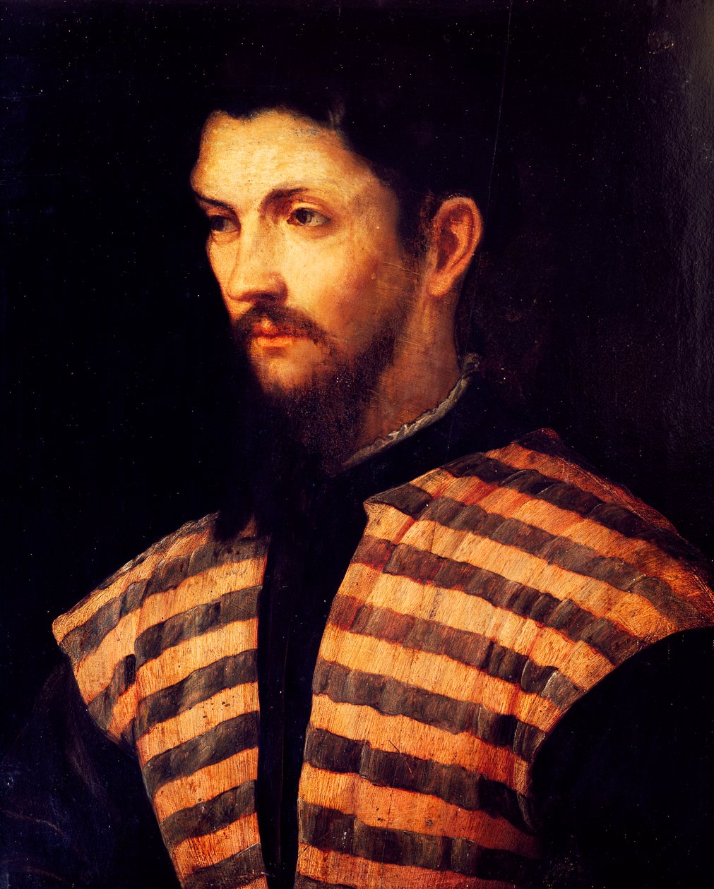 Miehen muotokuva, Girolamo Romano (1485-1560), öljy kankaalle. tekijältä Girolamo Romanino