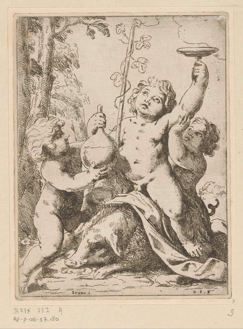 Bacchanal kolmen nuoren kanssa tekijältä Girolamo Scarselli