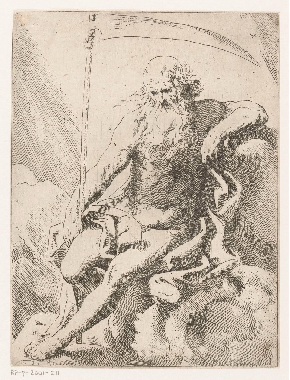 Saturnus viikateellä tekijältä Girolamo Scarselli