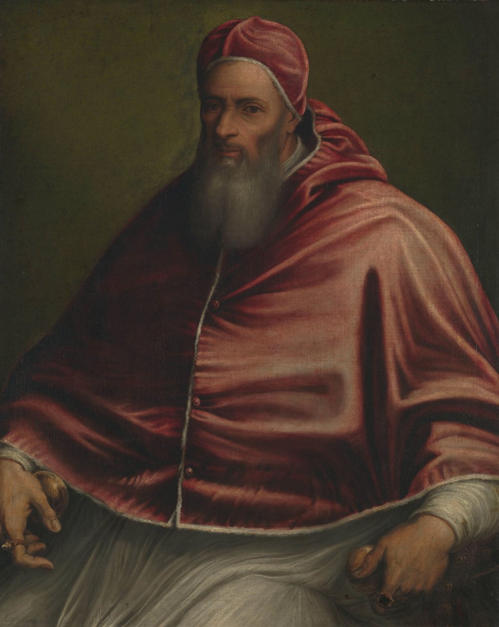 Paavi Julius III (aiemmin nimellä Paavi Paavali III) tekijältä Girolamo Sicciolante (circle of)