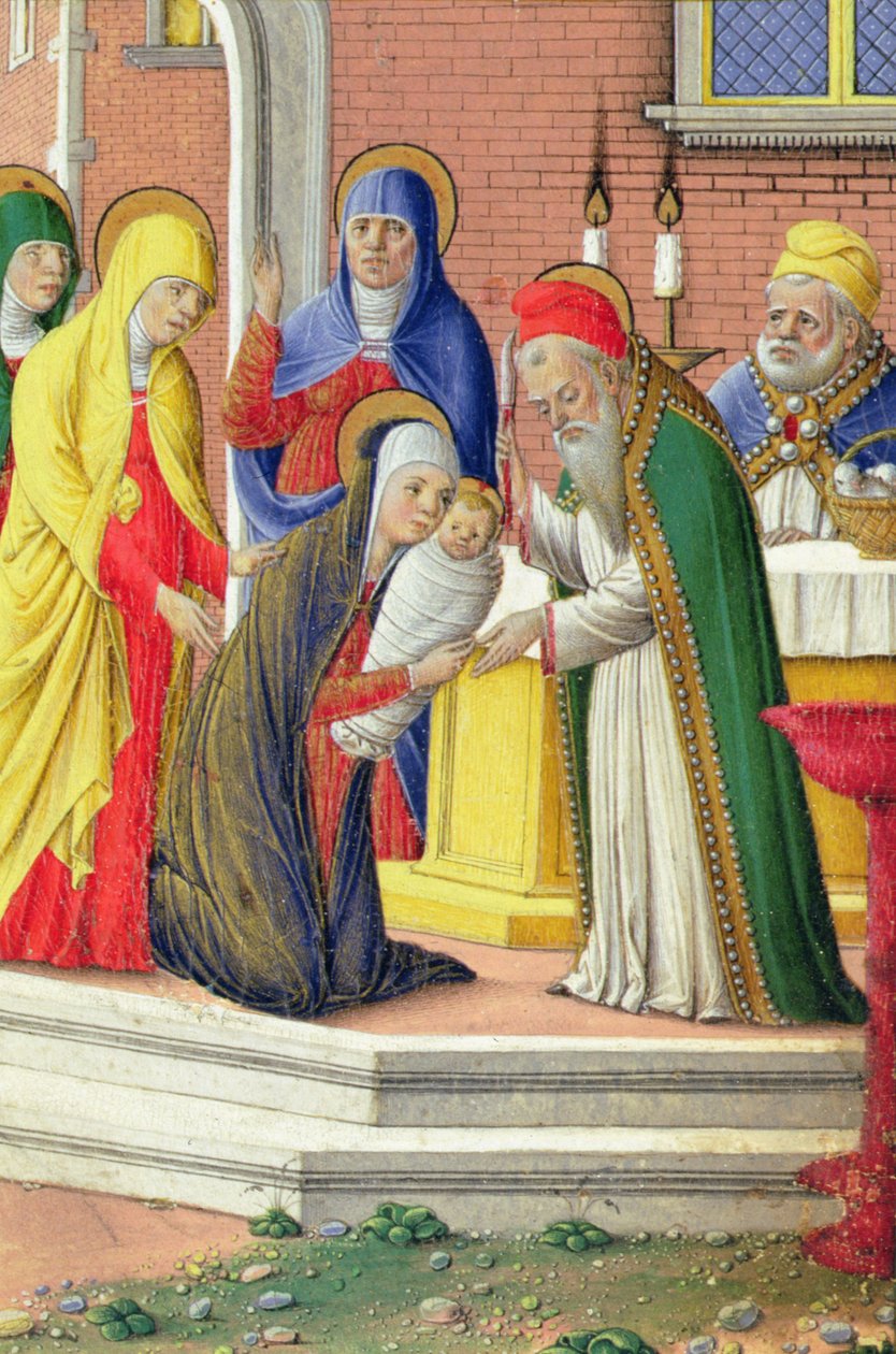 Esitys temppelissä, n. 1465 tekijältä Girolamo da Cremona