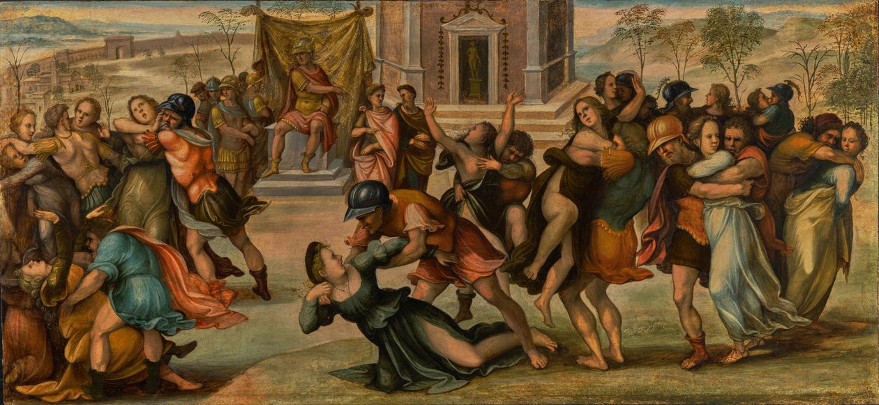 Sabilaisten sieppaus tekijältä Girolamo del Pacchia