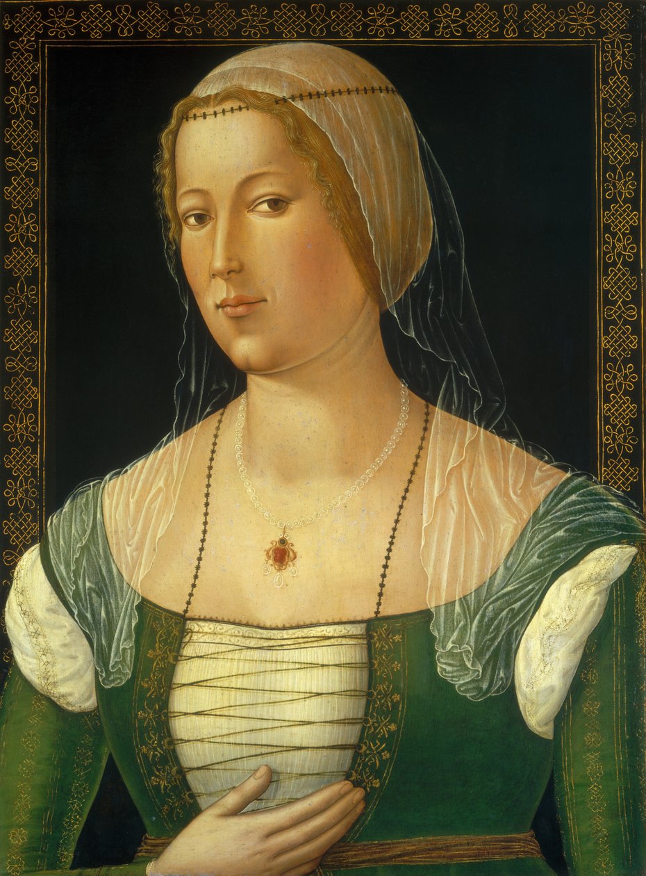 Nuoren naisen muotokuva, n. 1508. tekijältä Girolamo di Benvenuto