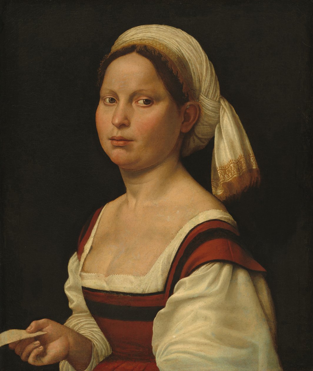 Nuoren naisen muotokuva, n. 1525. tekijältä Giuliano Bugiardini