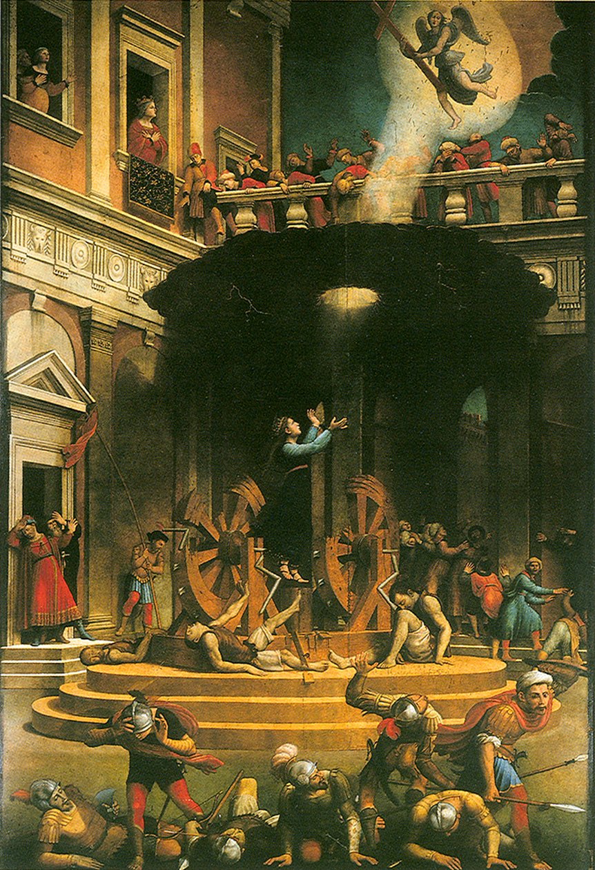 Pyhän Katariina Aleksandrialaisen marttyyrikuolema, 1530-1540 tekijältä Giuliano Bugiardini