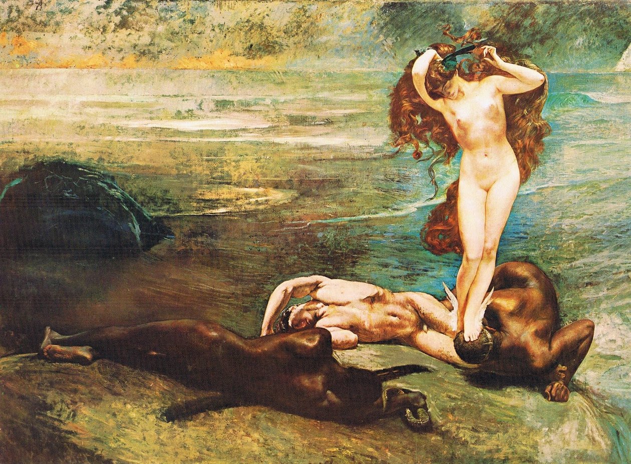La Gorgone e gli eroi Englanti: The Gorgon and the Heroes tekijältä Giulio Aristide Sartorio