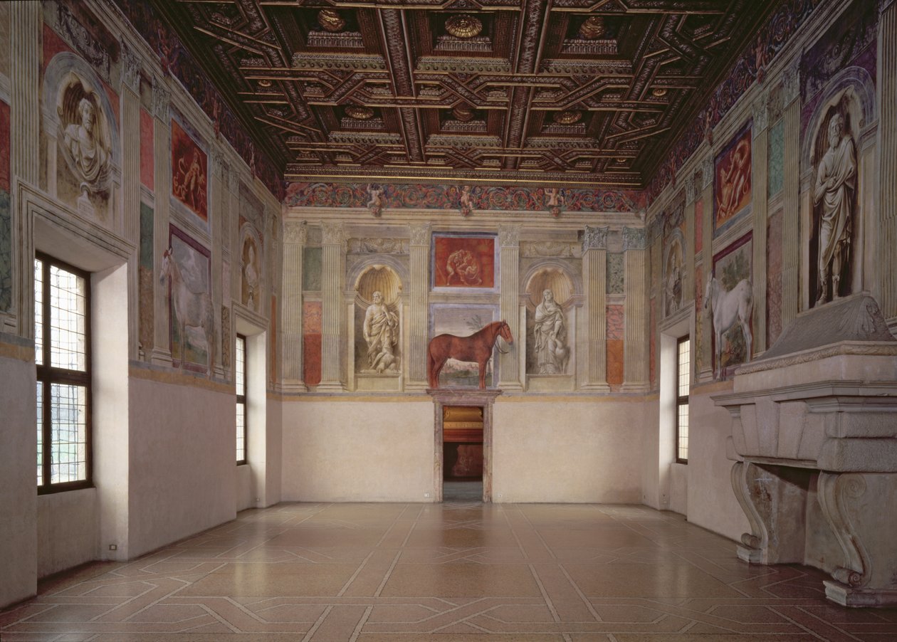 Näkymä Hevossaliin, 1528 tekijältä Giulio Romano