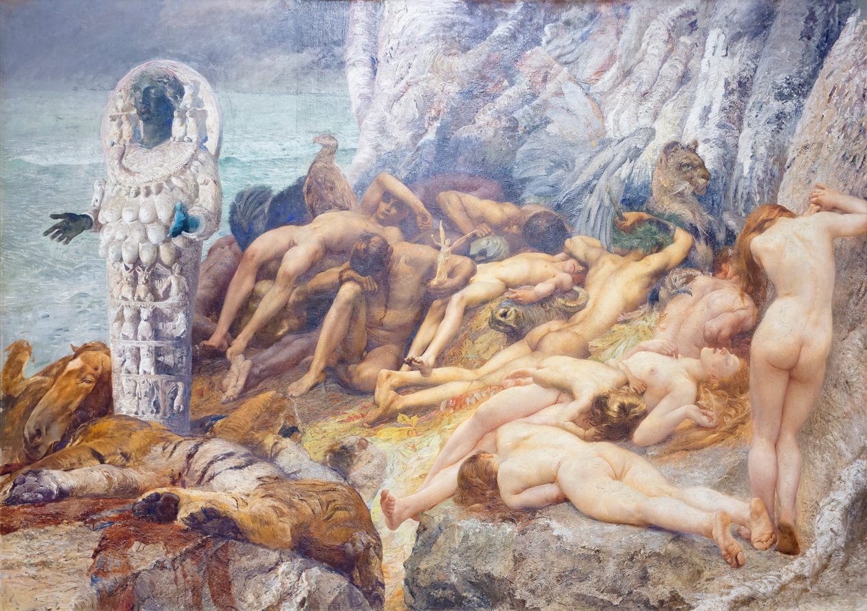 Diana Efesolainen ja orjat tekijältä Giulio Aristide Sartorio