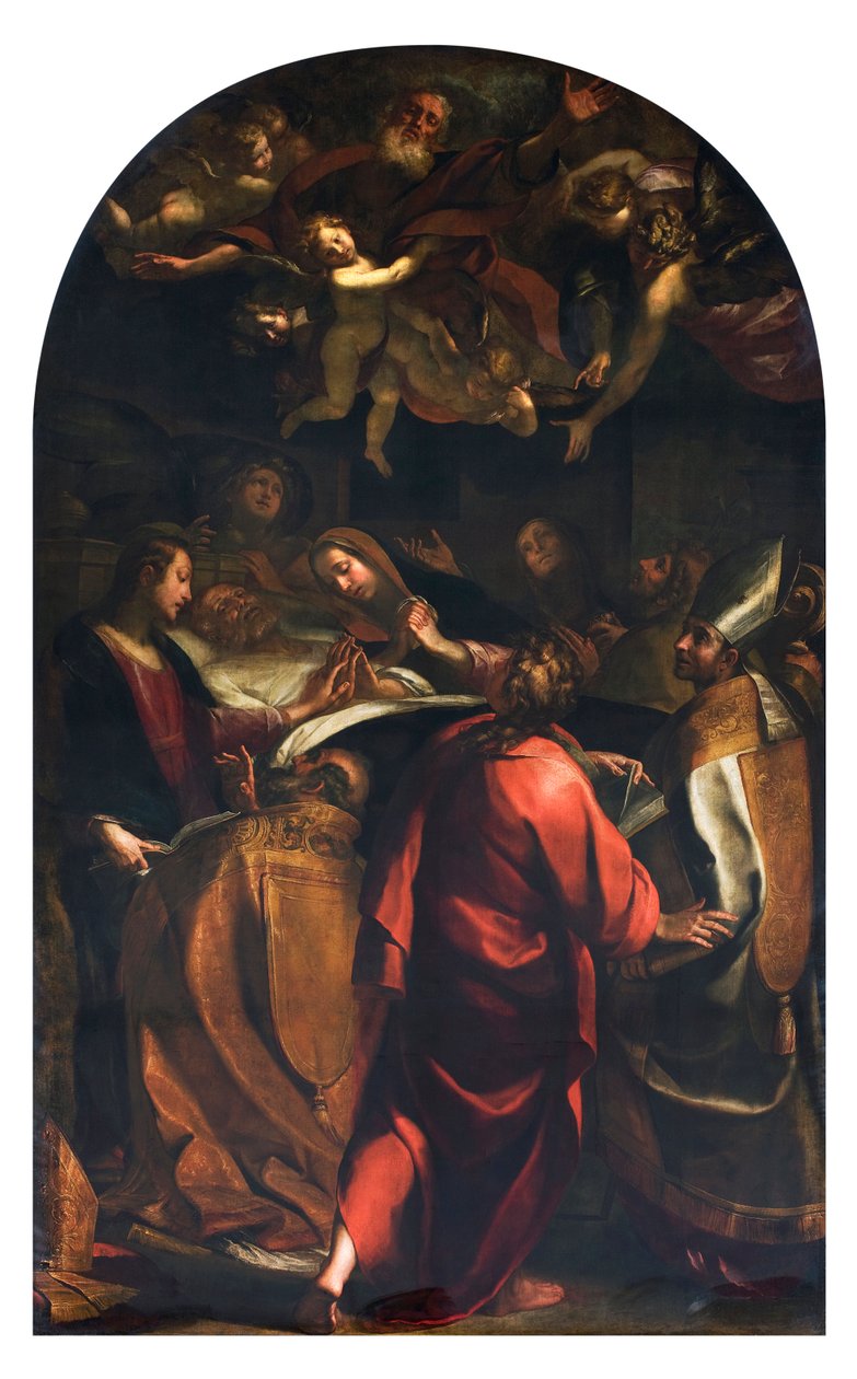 Pyhän Joosefin kärsimys (Agony of Saint Joseph) Giulio Cesare Procaccinin (1574-1625) maalaus 1616 Yksityiskokoelma tekijältä Giulio Cesare Procaccini