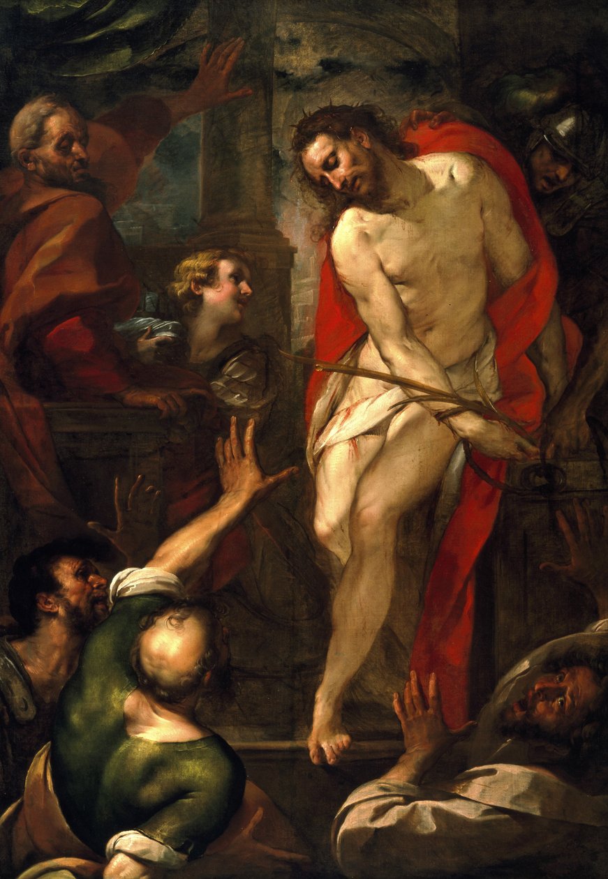 Ecce Homo, n. 1615-20 (öljy kankaalle) tekijältä Giulio Cesare Procaccini