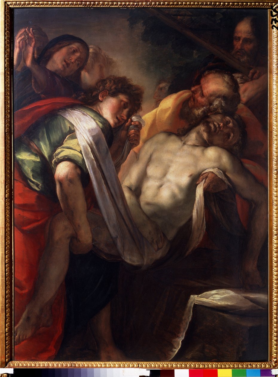 ""La mise au tombeau"" (Kristuksen hautaus) Giulio Cesare procaccinin (1574-1625) maalaus noin 1620 Pushkin-museo, Moskova tekijältä Giulio Cesare Procaccini