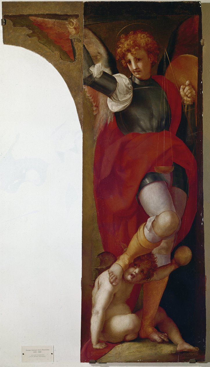 Arkkienkeli Mikael (öljy puulle, noin 1519) tekijältä Giulio Cesare Procaccini