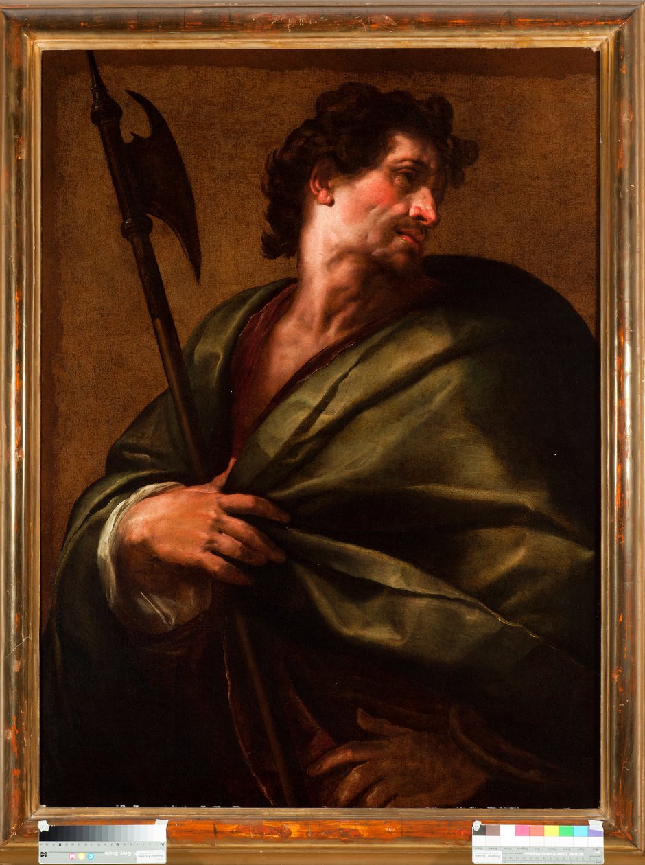 Apostoli Pyhän Matteuksen esitys (Apostoli pyhä Matteus) Giulio Cesare Procaccinin (1574-1625) maalaus tekijältä Giulio Cesare Procaccini