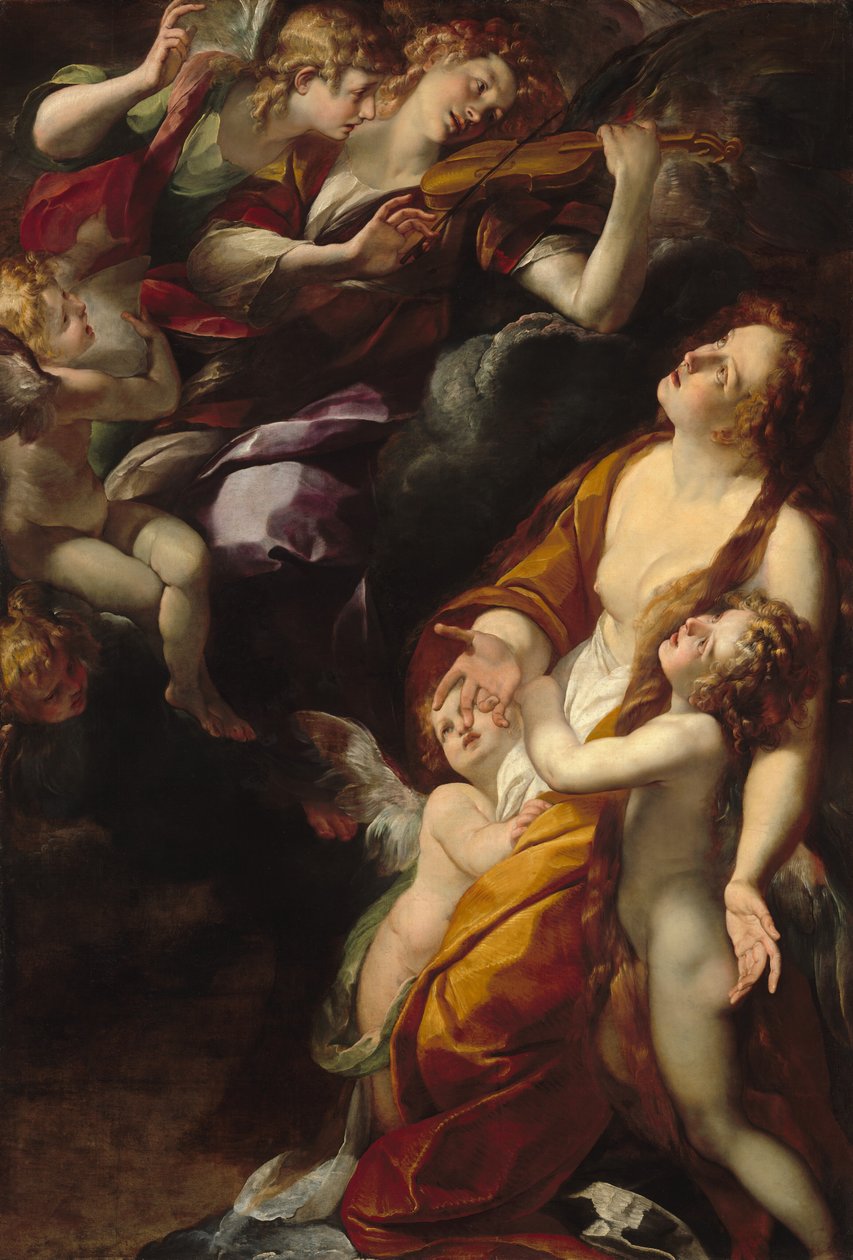 Magdalenan ekstaasi, 16161620. tekijältä Giulio Cesare Procaccini