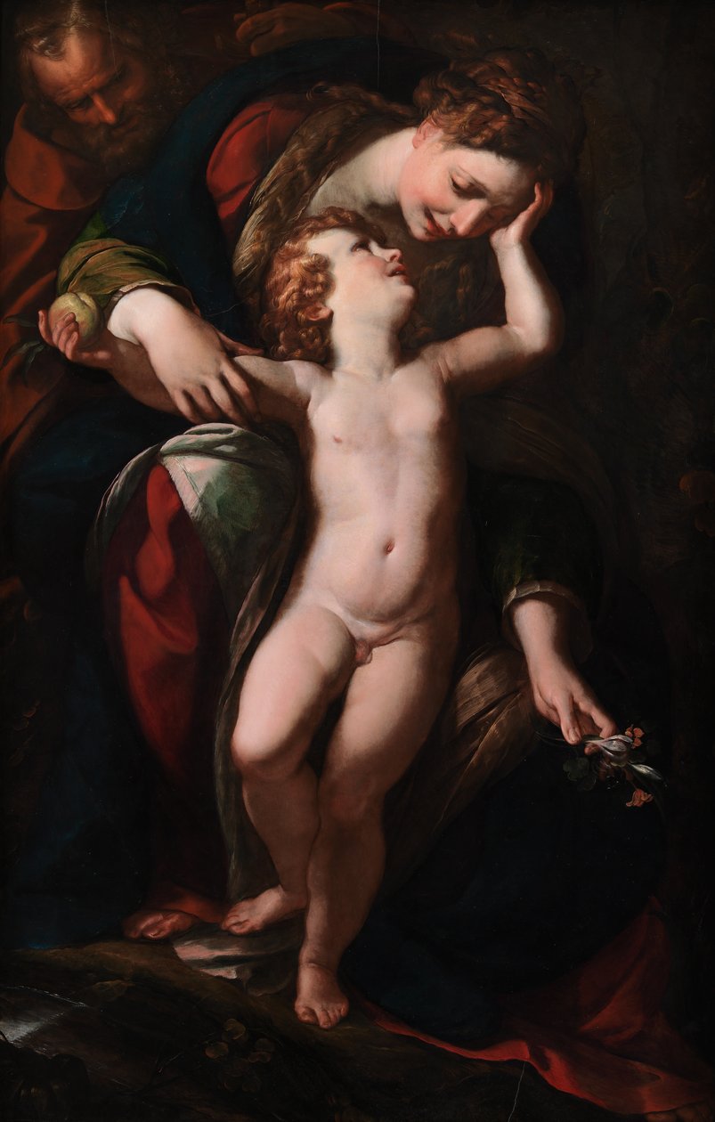 Pyhä perhe. Loput lennossa Egyptiin, 1613-1615 tekijältä Giulio Cesare Procaccini