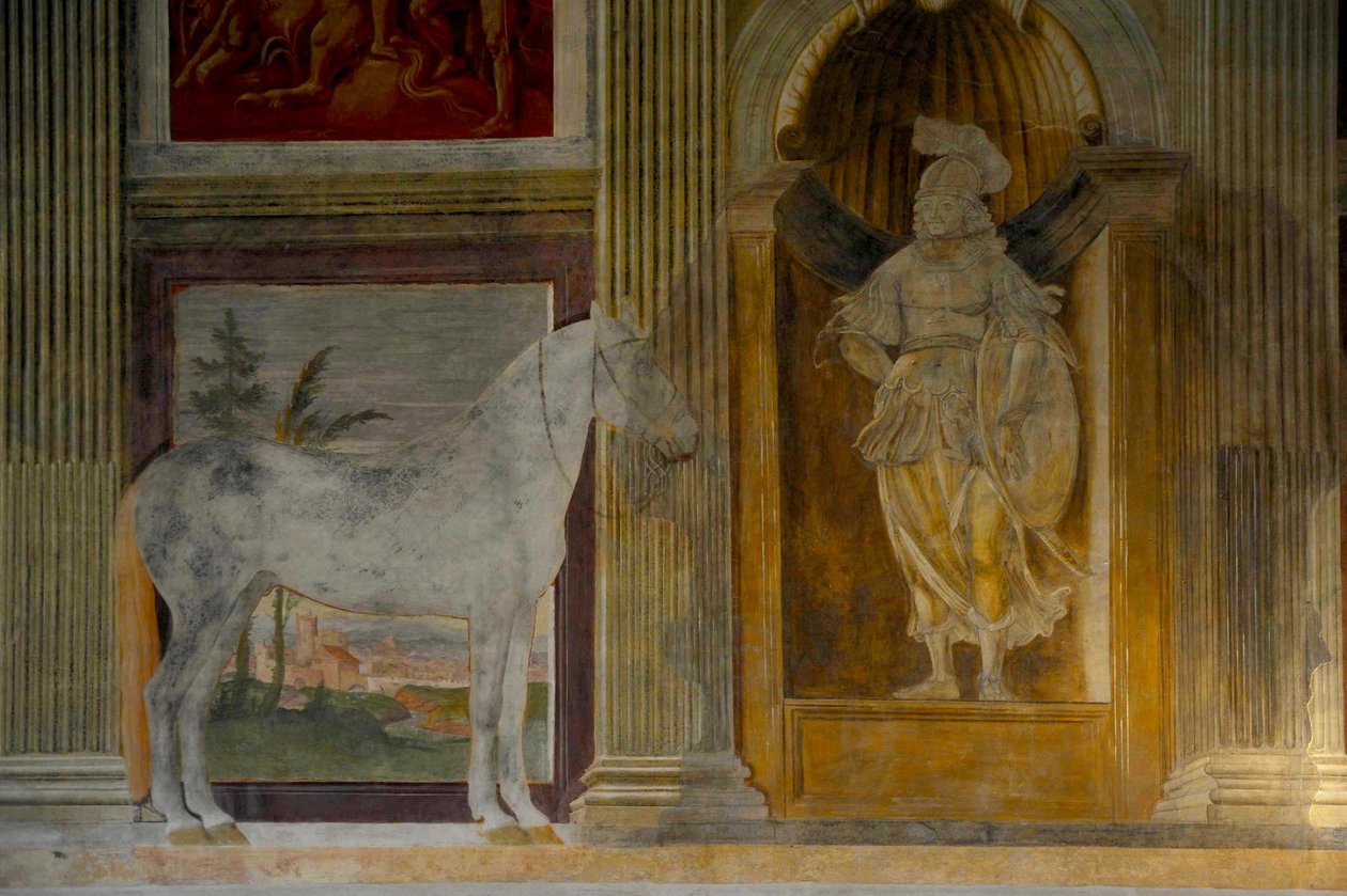 Hevossali Sala dei Cavalli Palazzo del Tessä, 1526-1534 tekijältä Giulio Romano