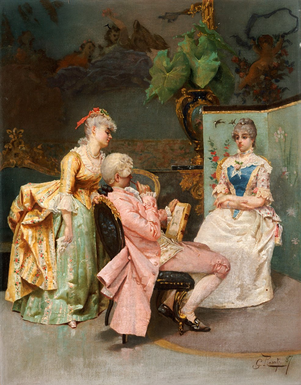 Istunto, 1887 tekijältä Giulio Rosati
