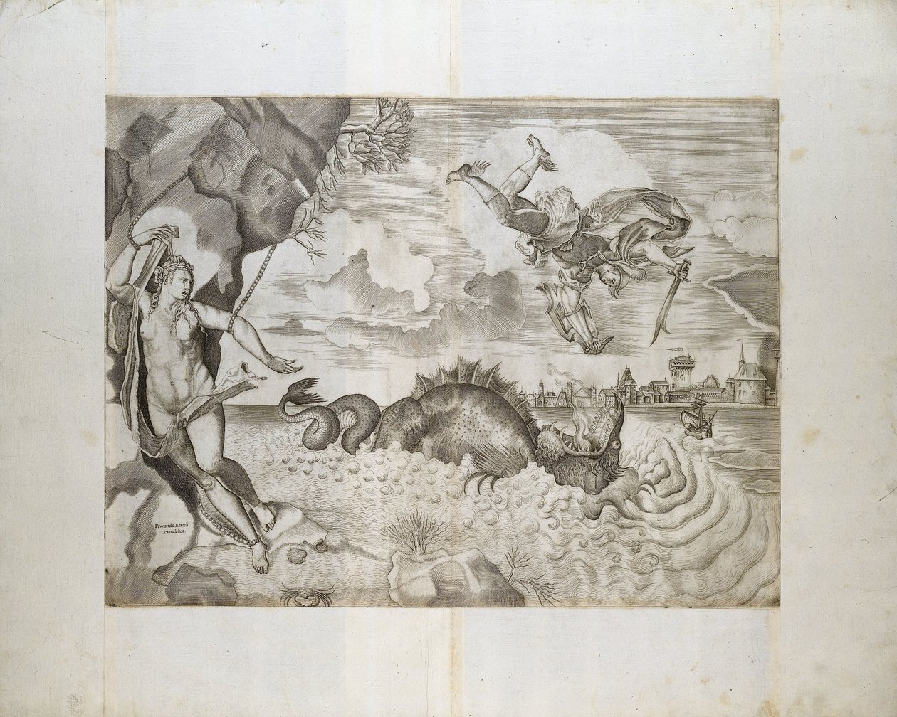 Perseus ja Andromeda tekijältä Giulio Sanuto