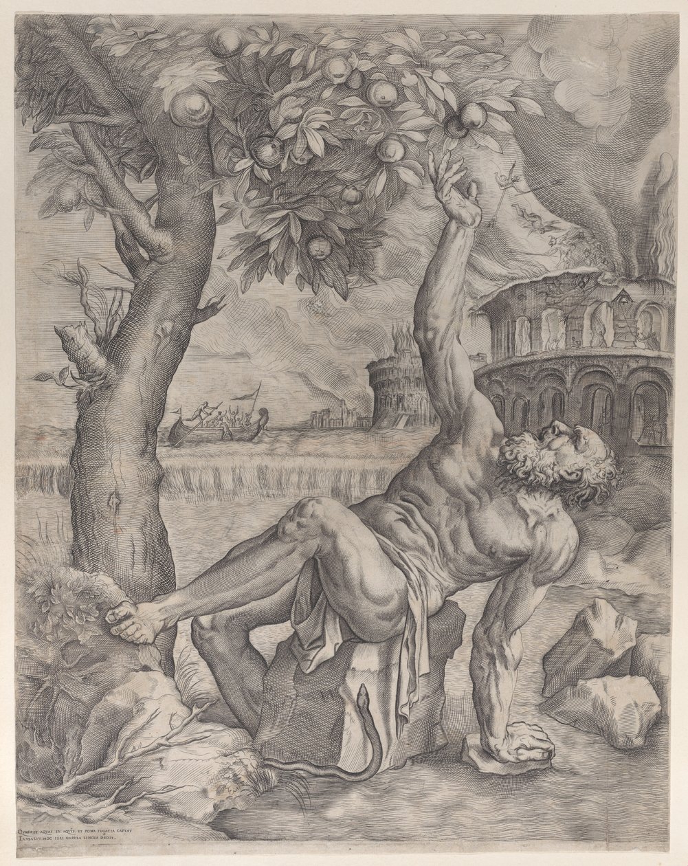 Tantalus, n. 1557-70. tekijältä Giulio Sanuto