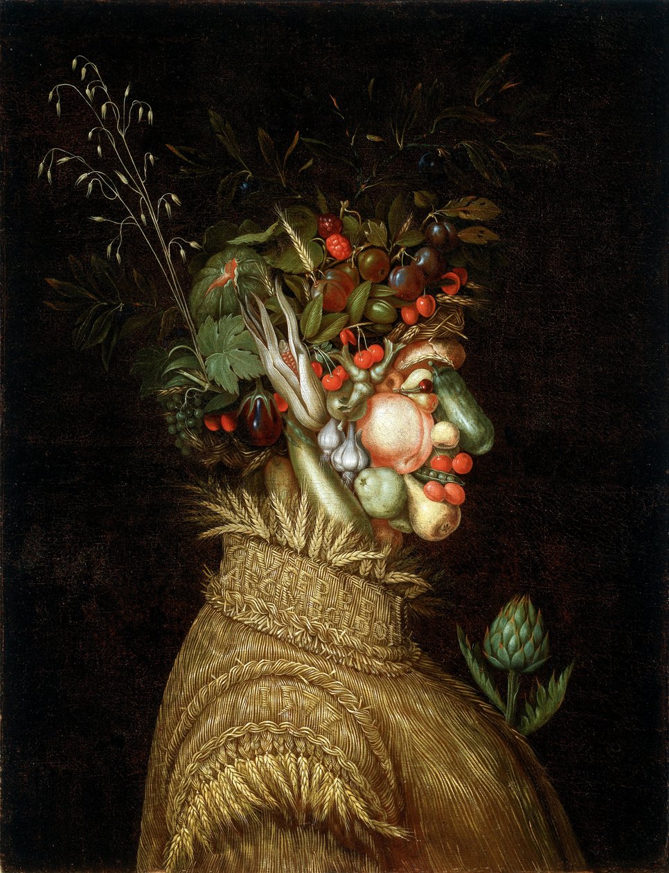 Alegorinen muotokuva- kesä tekijältä Giuseppe Arcimboldo