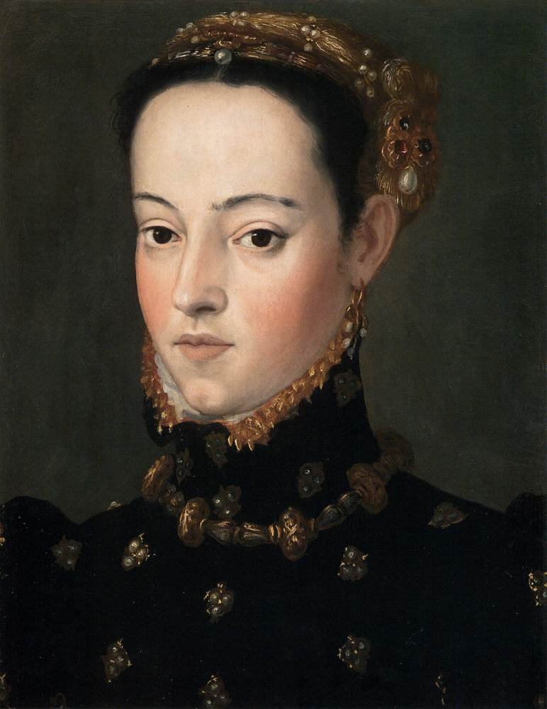 Ferdinand I:n tyttären rintakuva tekijältä Giuseppe Arcimboldo