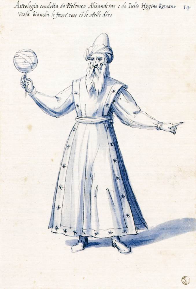 Allegorisen hahmon puku Astrologia tekijältä Giuseppe Arcimboldo