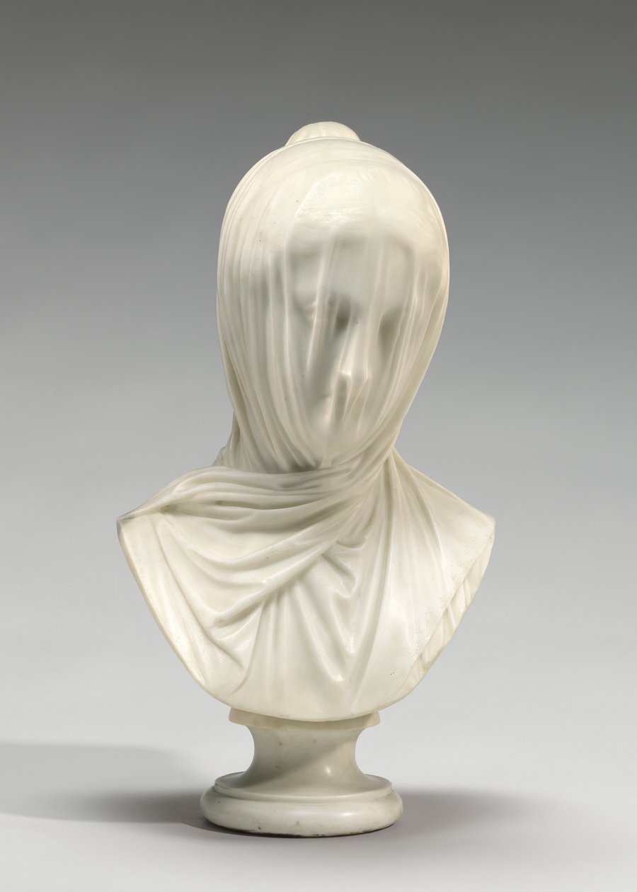 Hunnullinen nunna, n. 1860 (marmori) tekijältä Giuseppe Croff
