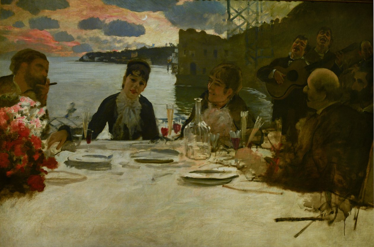 Pranzo ja Posillipo tekijältä Giuseppe de Nittis