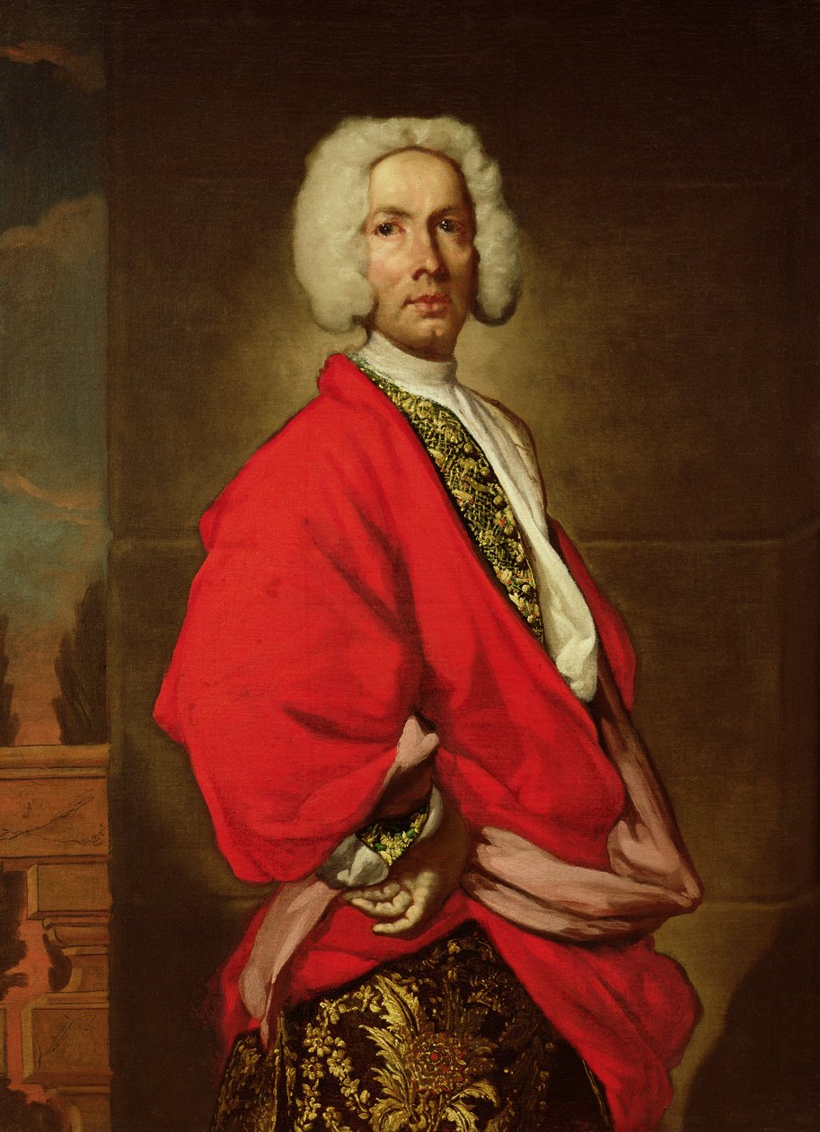 Miehen muotokuva, aiemmin kreivi Galeatius Secco Suardo, n. 1710-20 tekijältä Giuseppe Ghislandi
