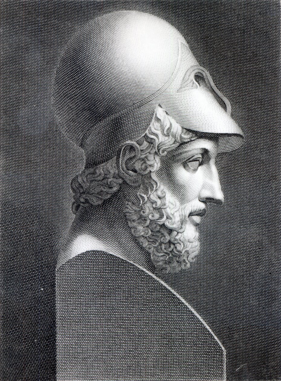 Periklesin rintakuva, kaivertaja Giuseppe Cozzi tekijältä Giuseppe Longhi