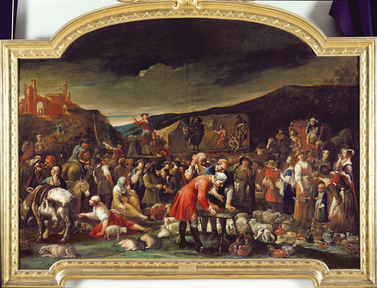 Markkinat tai Poggio a Caianon messut tekijältä Giuseppe Maria Crespi