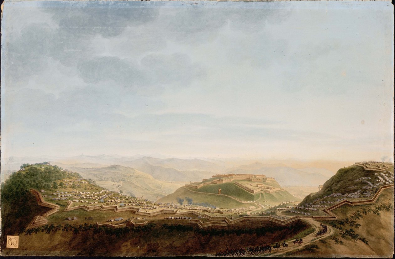 Fort de la Ceva, 16. huhtikuuta 1796 tekijältä Giuseppe Pietro Bagetti