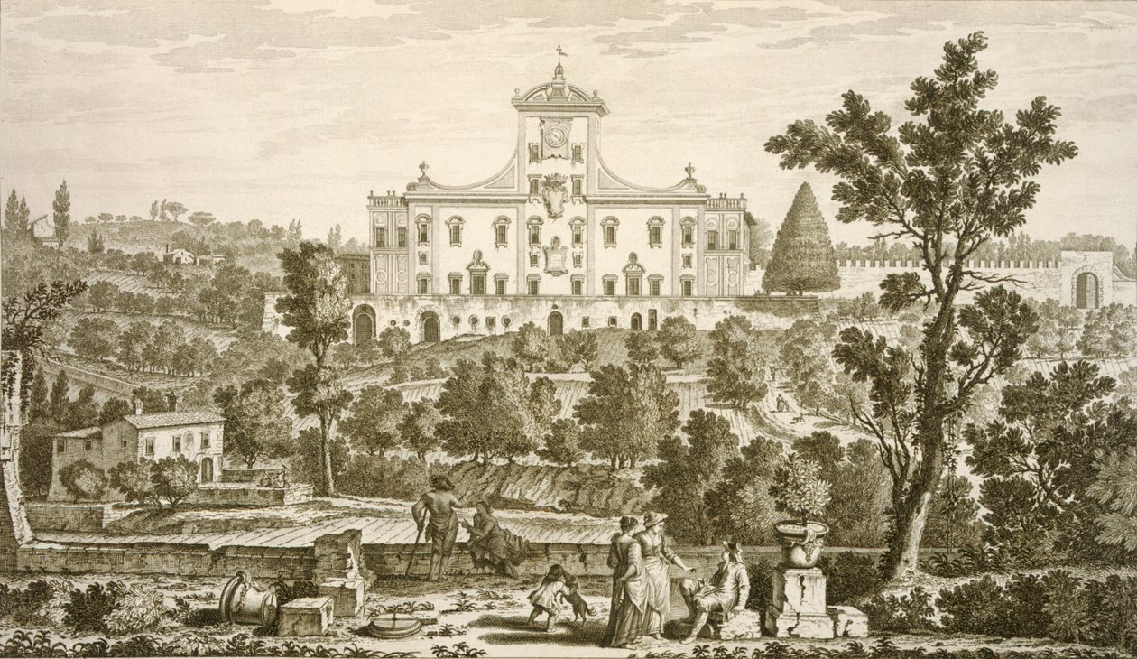 Villa Ricci Pozzolaticossa tekijältä Giuseppe Zocchi